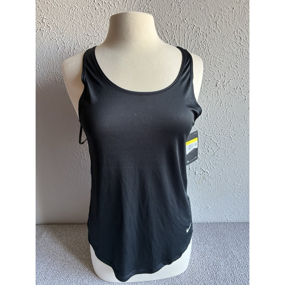 Nike Dri-FIT Women's Black Open Back Training Tank Top Size S NWT. - Picture 13 of 16